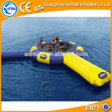 Crazy water park slides for sale, inflatable bungee water trampoline with tubes